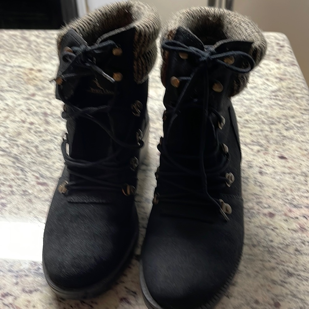 Beverly Hills polo club ankle hiking boots black size 9 medium storm 231303